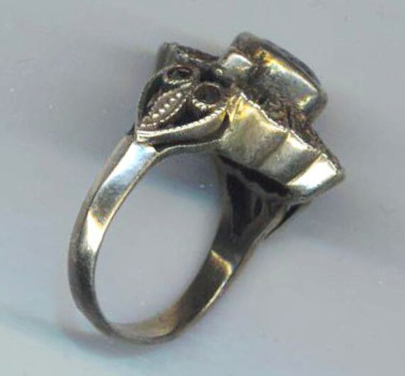 Vintage Sterling Silver Amethyst Ring Light Purpl… - image 4