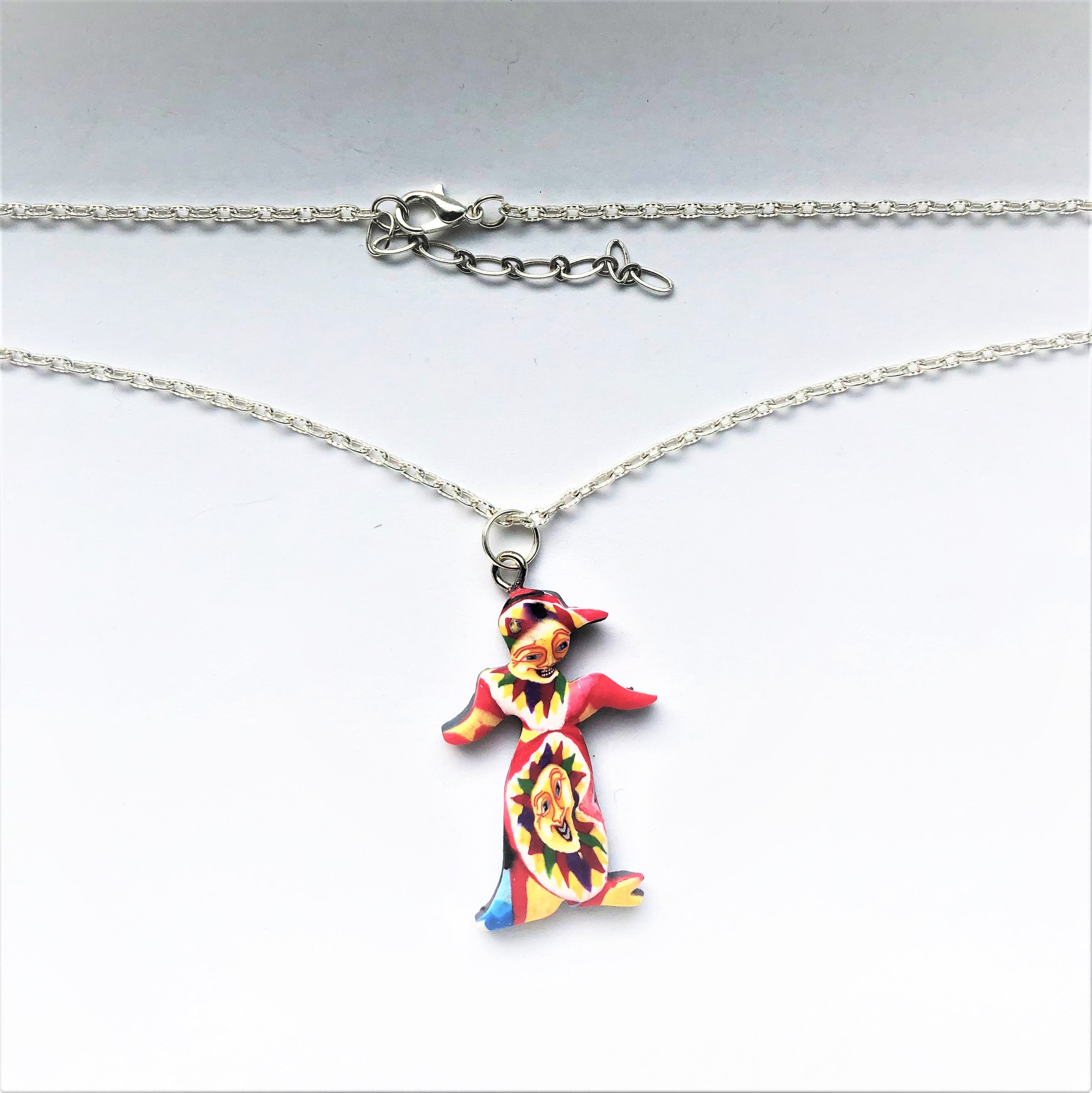 Pendentif Pomellato Harlequin Clown En Or Jaune 18 Carats Avec Diamants - 13,10g - Occasion