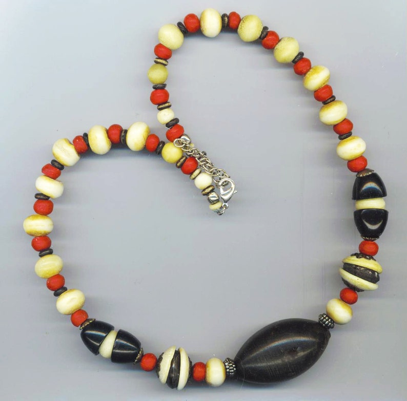 large african bead necklace