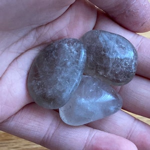 Smoky quartz crystal real genuine, chakra crystal tumble