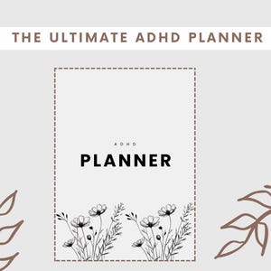 ADHD planner, ADHD daily planner, ADHD digital planner, adhd organizer, adhd workbook, adhd to do list, digital adhd planner