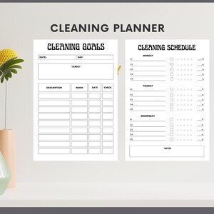 cleaning schedule, Cleaning planner, cleaning checklist,  ADHD cleaning checklist,ADHD cleaning, household planner, printable planner