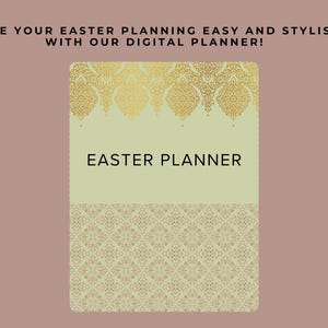 Easter planner, digital planner, easter digital planner, easter holiday planner, family easter planner, digital planner for easter