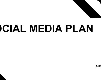 Social Media Strategy Template Content Planning and Strategy Guide Social Media Marketing Plan Content