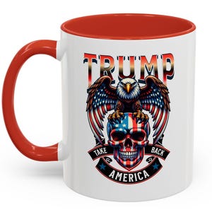 MAGA President Donald Trump 45 47 Mug Republican Coffee Cup Conservative Funny Political Mugs Patriot Stocking Stuffers Secret Santa Gifts