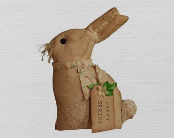 Rustic--Primitive--Bunny--Easter or Spring