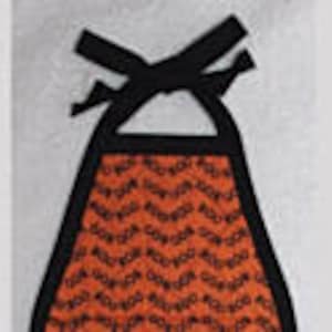 Kitchen Towel Quilted Top with Ties HAPPY HALLOWEEN boo PUMPKIN Plush 103B image 3