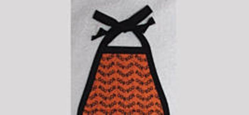 Kitchen Towel Quilted Top with Ties HAPPY HALLOWEEN boo PUMPKIN Plush 103B image 3