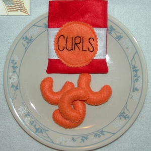 Felt Cheese Curls  & Package - #139 F