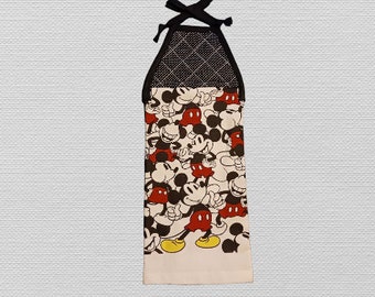 Kitchen Towel---Quilted Top with Ties---#118---Mickey