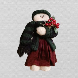 SnowGirl Doll--Handmade--Free Standing--Variations