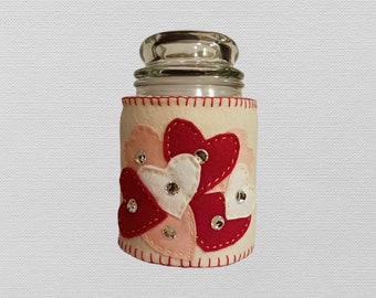 SINGLE Candle Cozy or Candle Jar Wrap--#108W-----Jar is NOT included.