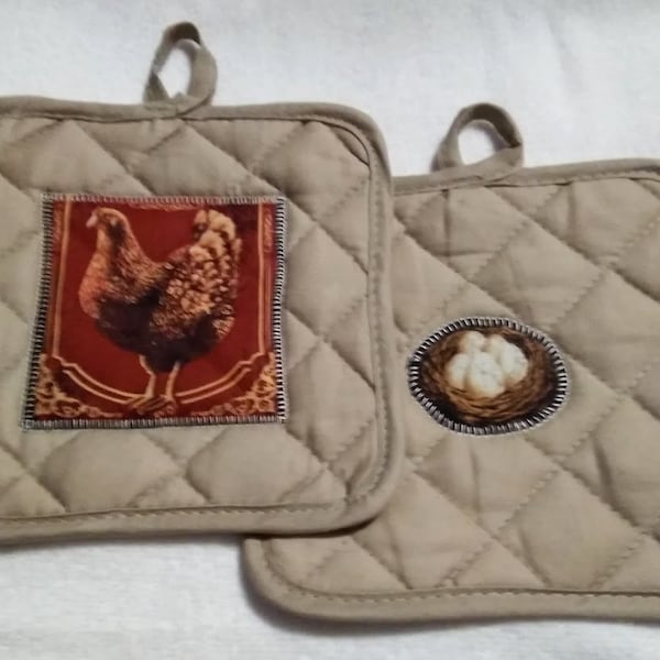 Applique Pot Holder Etsy