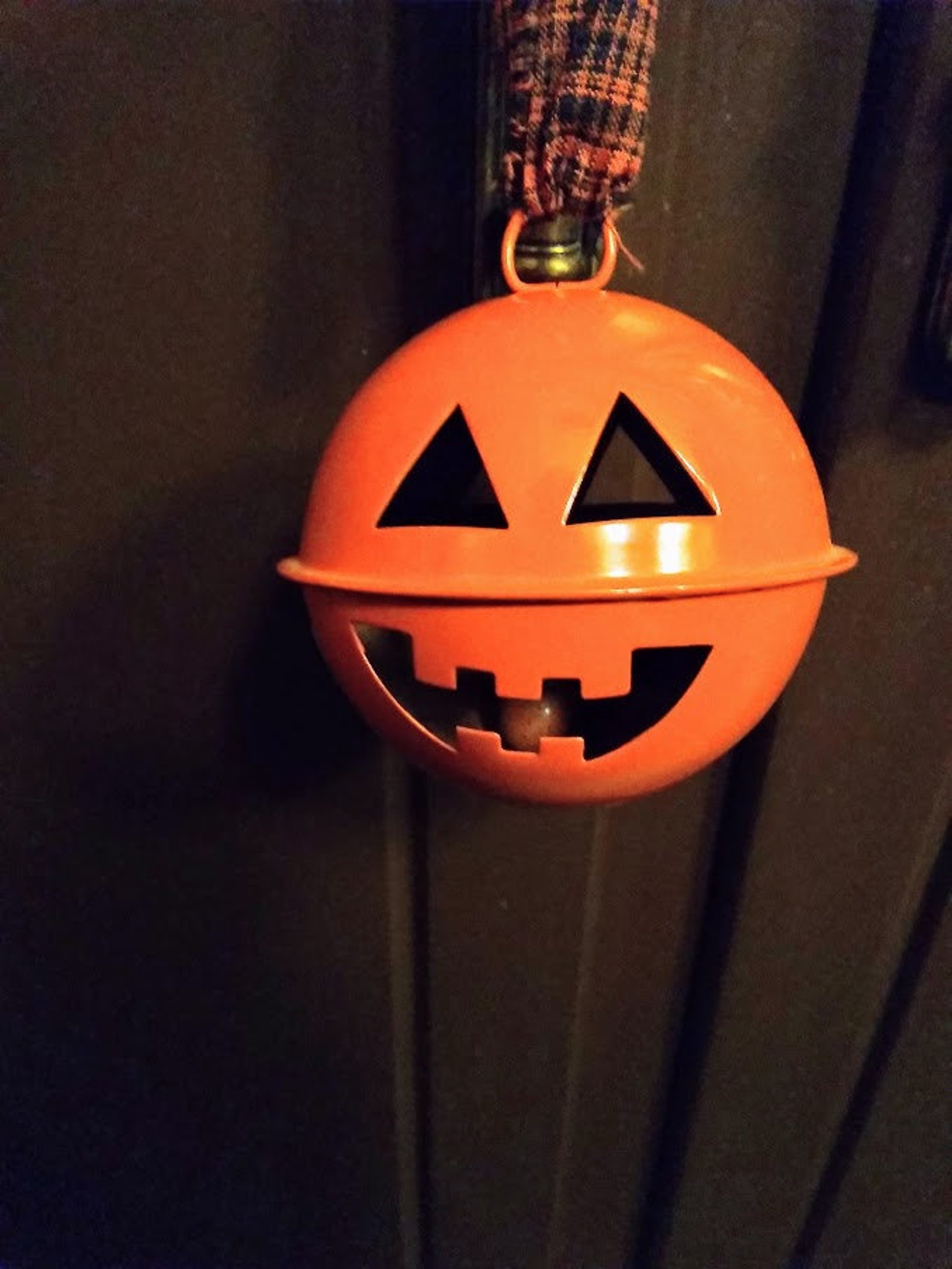 Vintage Metal JackOLantern Pumpkin Bells3.5 Diameter Etsy