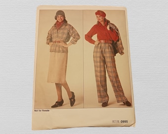Vogue--#0995--Womens--Size 14-16-18--Jacket, Skirt, Pants, Blouse