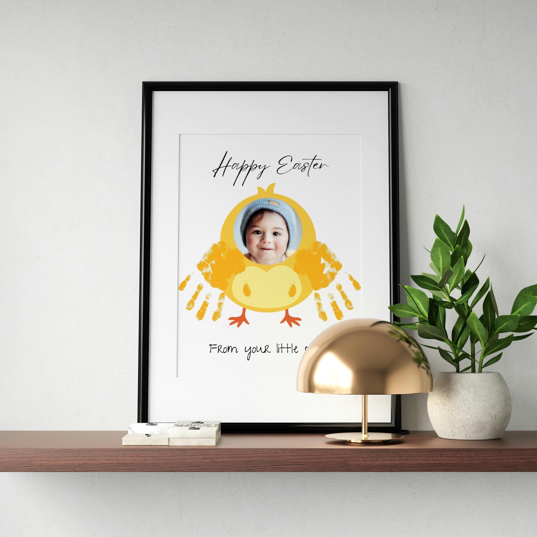Easter Chick Handprint Art, Photo Frame Craft, Preschool Spring ...