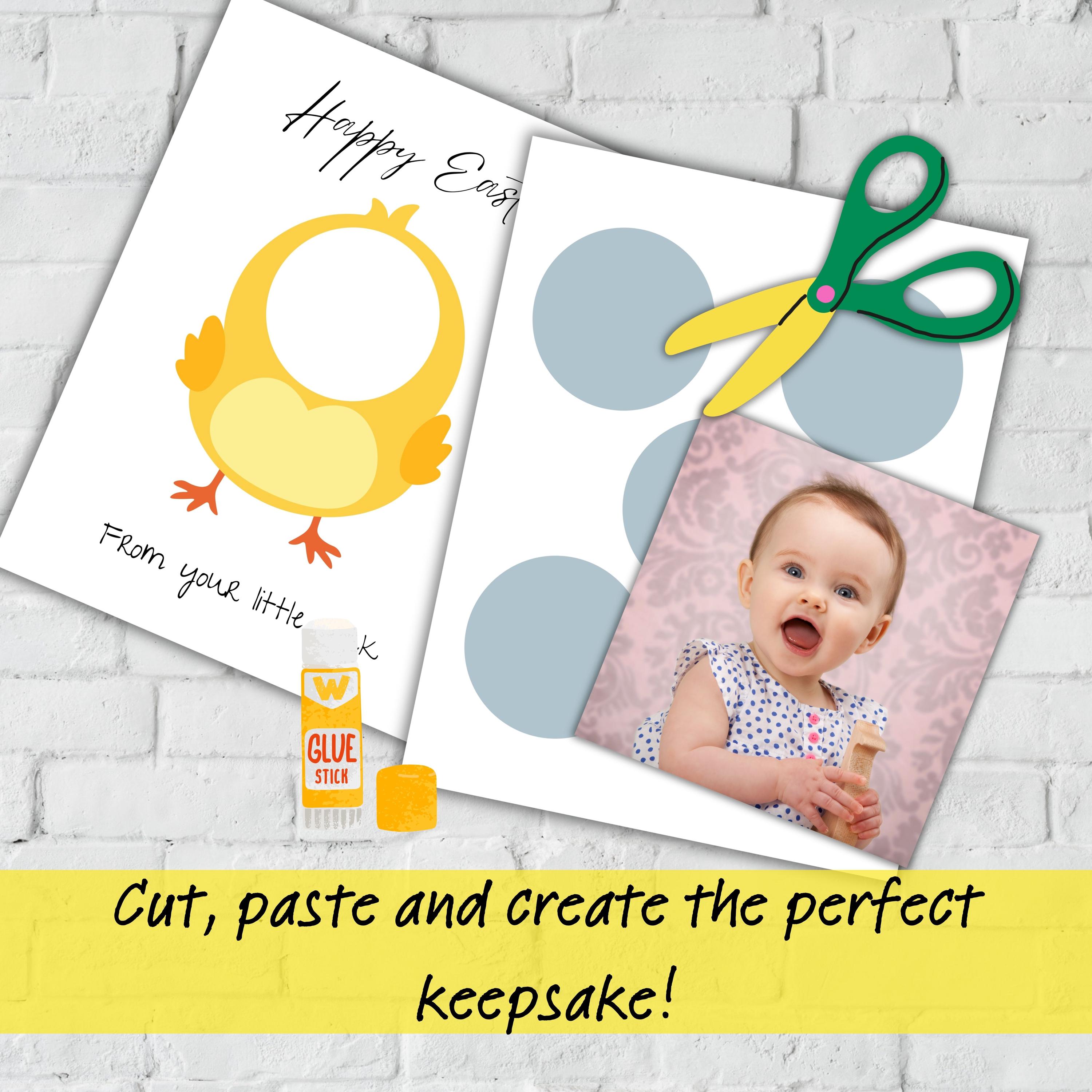 Easter Chick Handprint Art, Photo Frame Craft, Preschool Spring ...