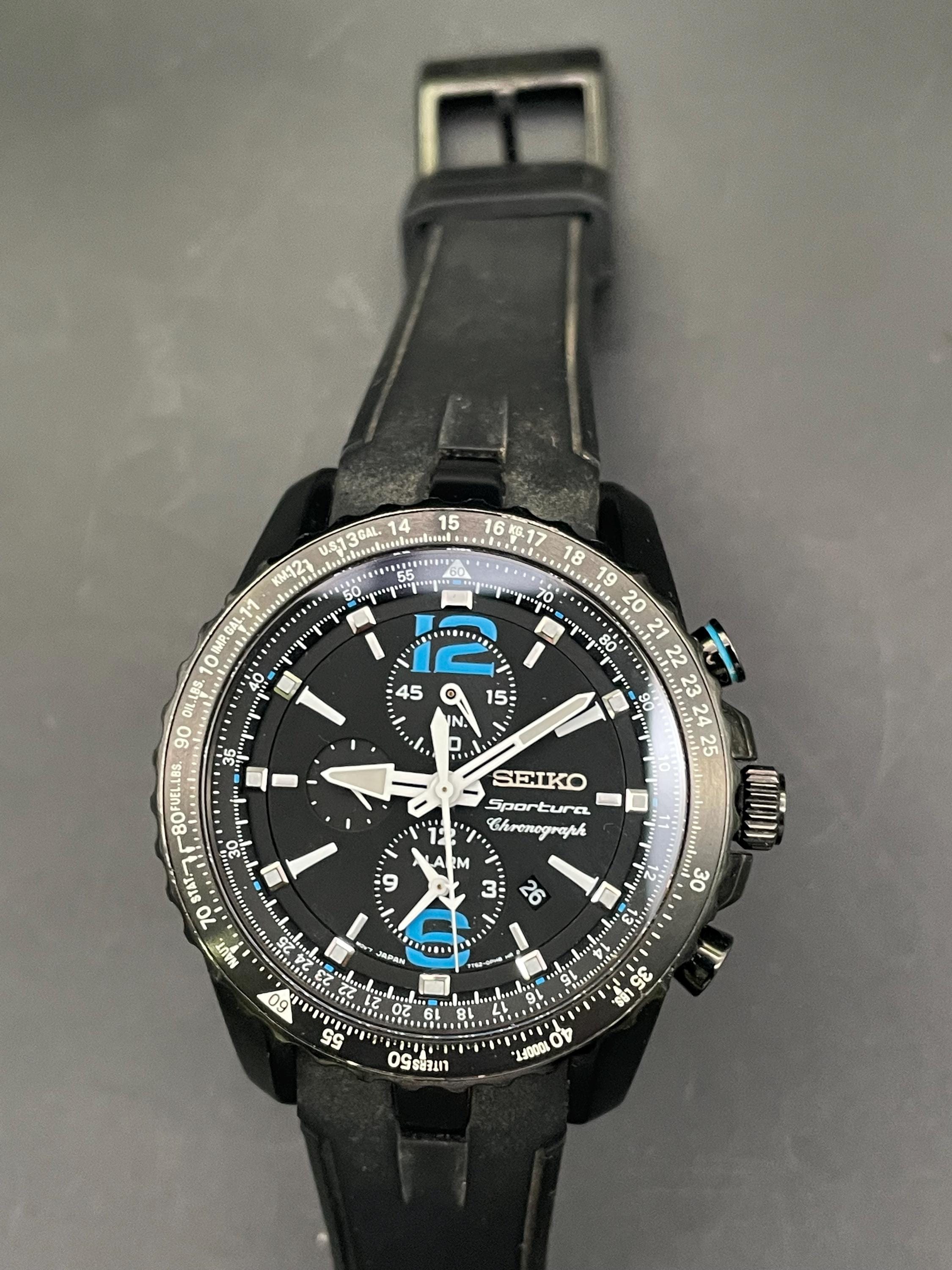 Seiko Sportura Chronograph Quartz Watch | Sapphire Crystal | 100m