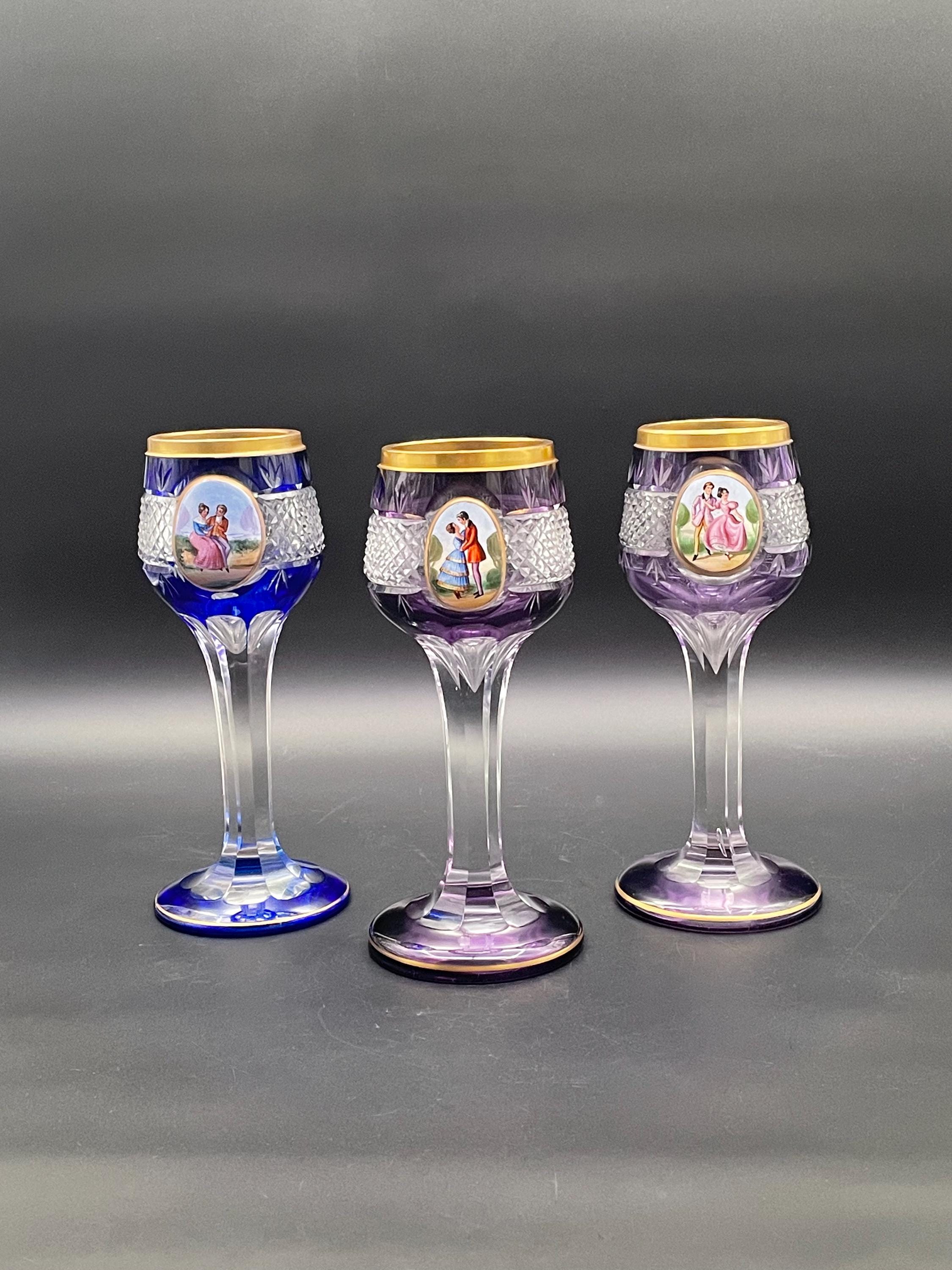 Antique gold rim wine glass - Etsy 日本