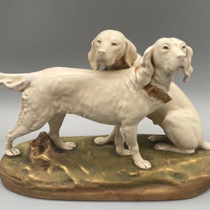 Porseleinen beeld van antieke honden Royal Dux