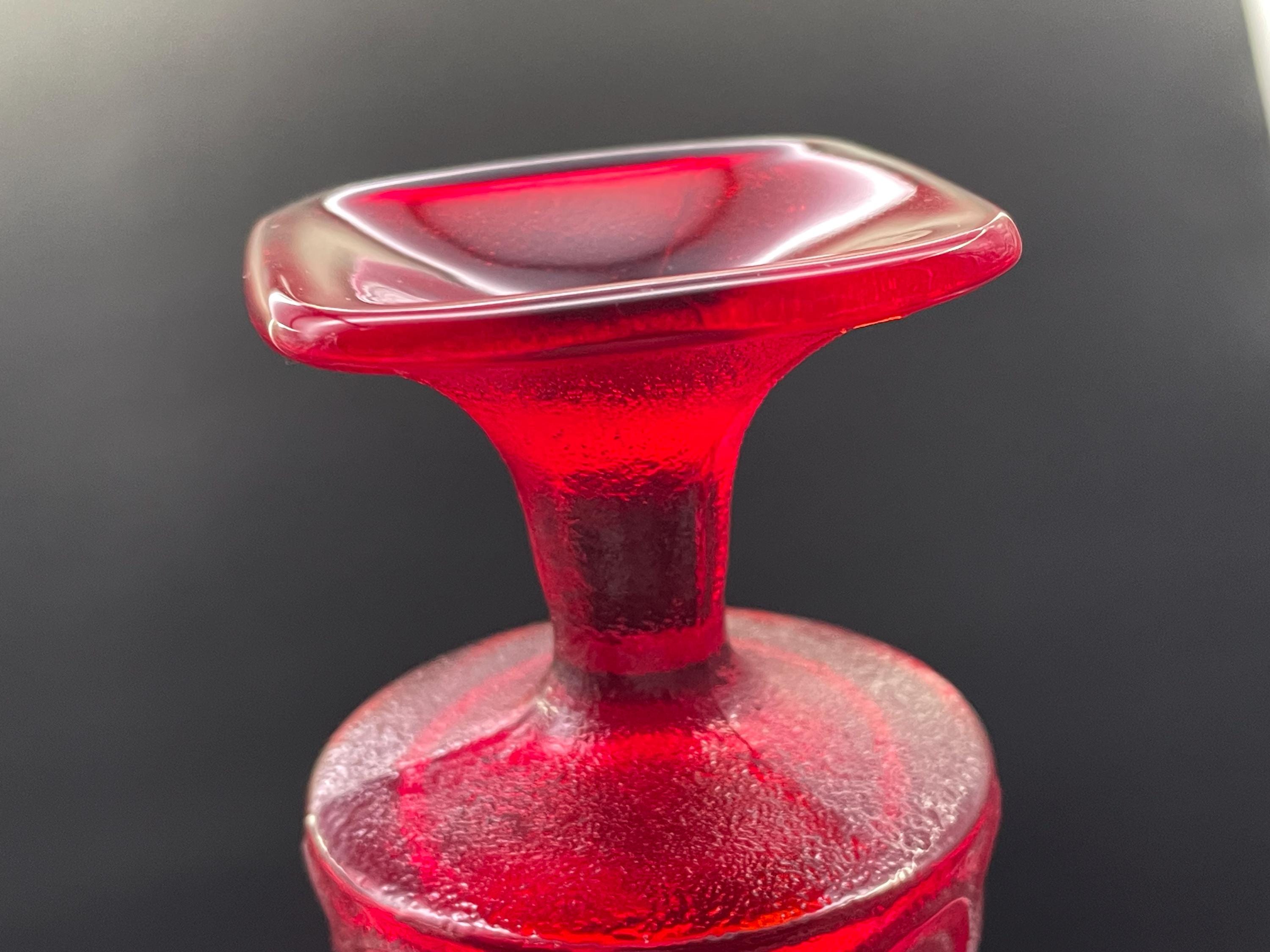 Vintage Noritake Spotlight Ruby Red Goblet Set Japan 5 Pcs Mid