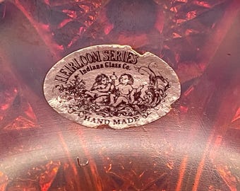 Rare Large Ruby Carnival Glass Centerpiece Bowl – Indiana Glass Co