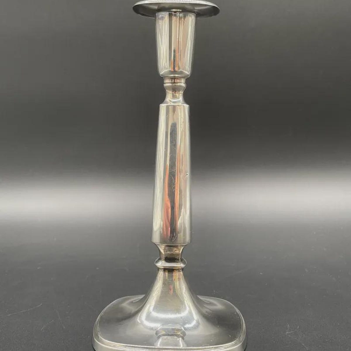 London Sterling Silver Candlestick 1923, Kemp Egan Co, Solid 925, Antique English Silver Holder, 206 g