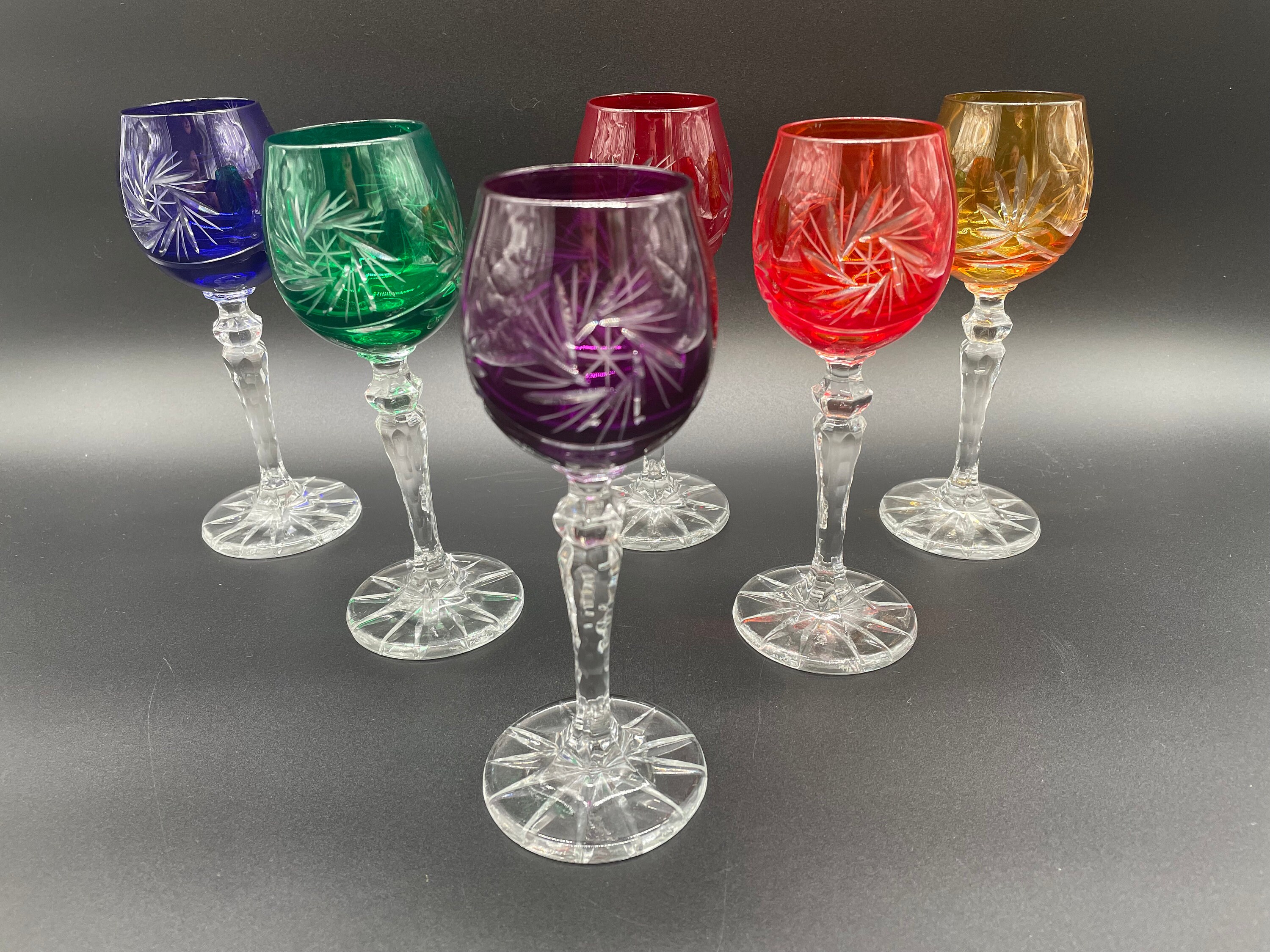 Bohemian colored crystal glass - Etsy 日本