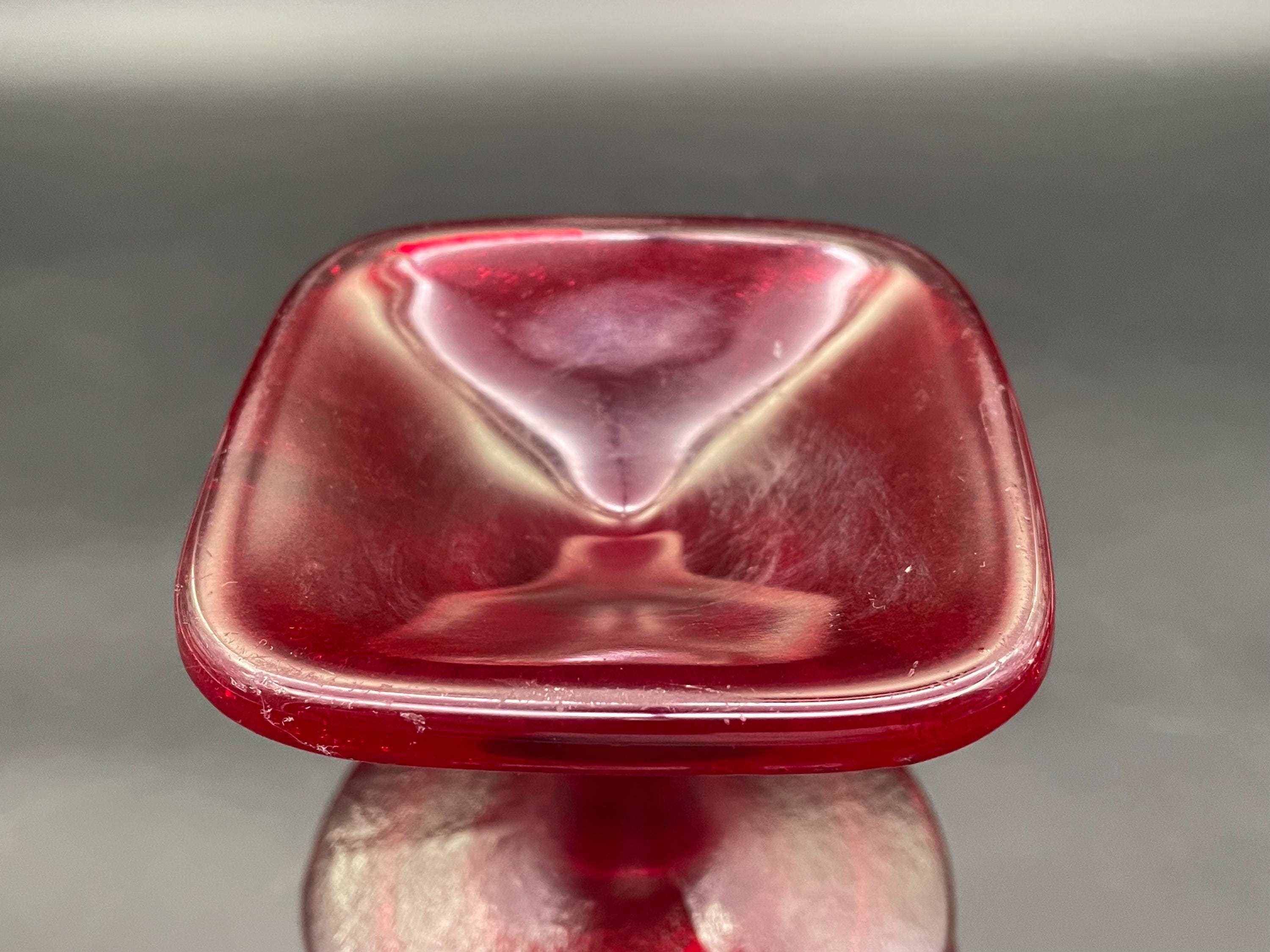 Vintage Noritake Spotlight Ruby Red Goblet Set Japan 5 Pcs Mid