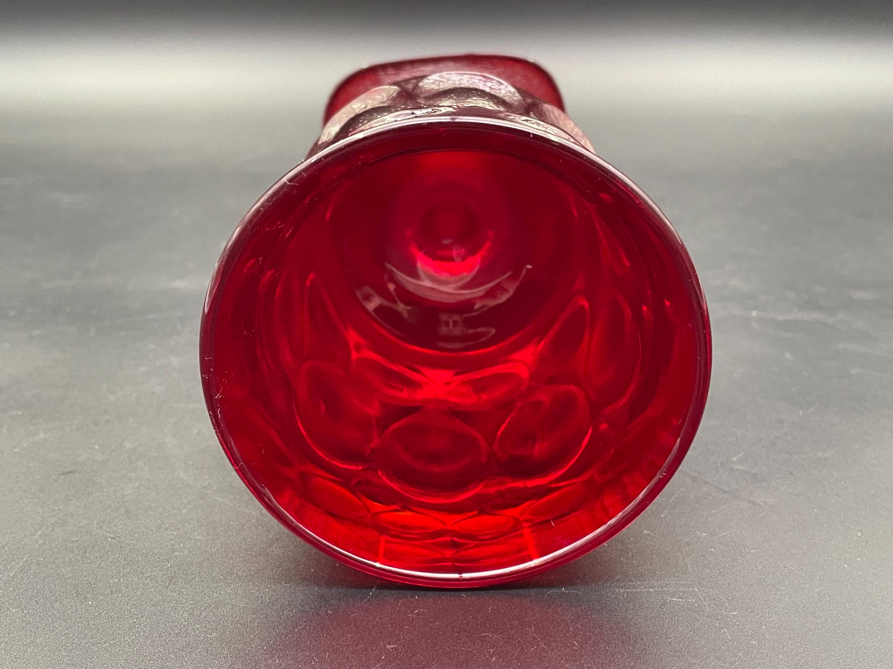 Vintage Noritake Spotlight Ruby Red Goblet Set Japan 5 Pcs Mid