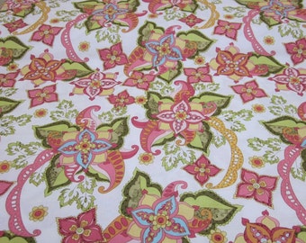 Bohemian Festival White Fabric Fat Quarter