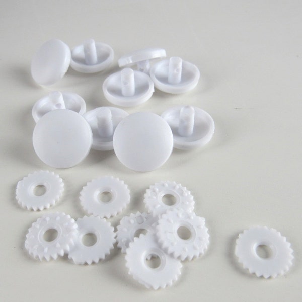 10 Nylon Cover Button Blanks Size 17 11mm