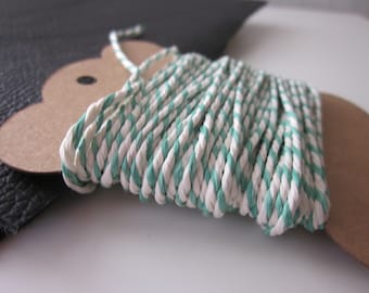 10m Green and White Bakers Twine