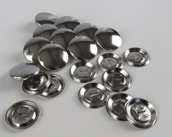 12 Cover Button Blanks Size 32 22mm