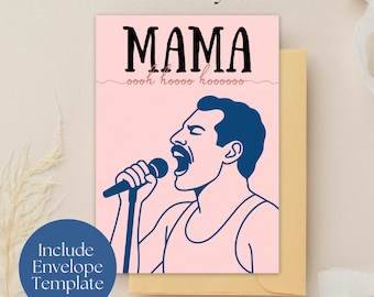 Mother's Day Card / MAMA / Funny Mother's Day Gifts – Funny postcard for mom, as a greeting card or birthday