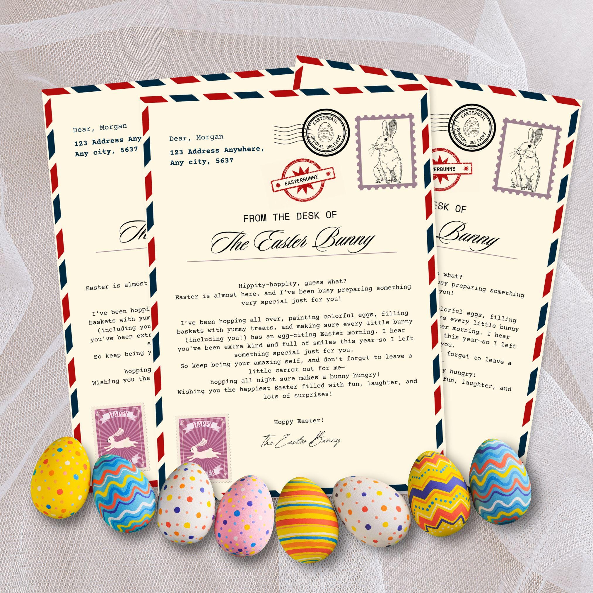 EDITABLE Official Easter Bunny Letter From the Desk of the Easter Bunny ...