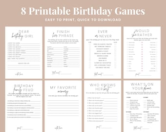 Birthday Games for Her Family Feud Birthday Wishes Cards Adult Birthday Party Games Printable Who Knows The Birthday Girl Best Birthday