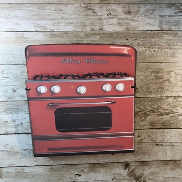 Mrs. Claus' Red Oven Accordion Recipe File Digital Kit