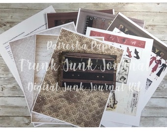 Trunk Junk Journal Booklet Digital Kit