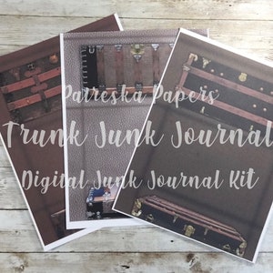 Trunk Junk Journal Boekje Digitale Kit afbeelding 4