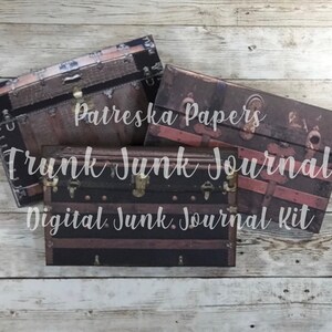 Trunk Junk Journal Boekje Digitale Kit afbeelding 5