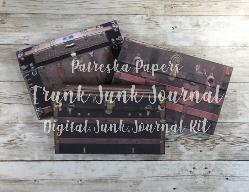 Trunk Junk Journal Boekje Digitale Kit afbeelding 5