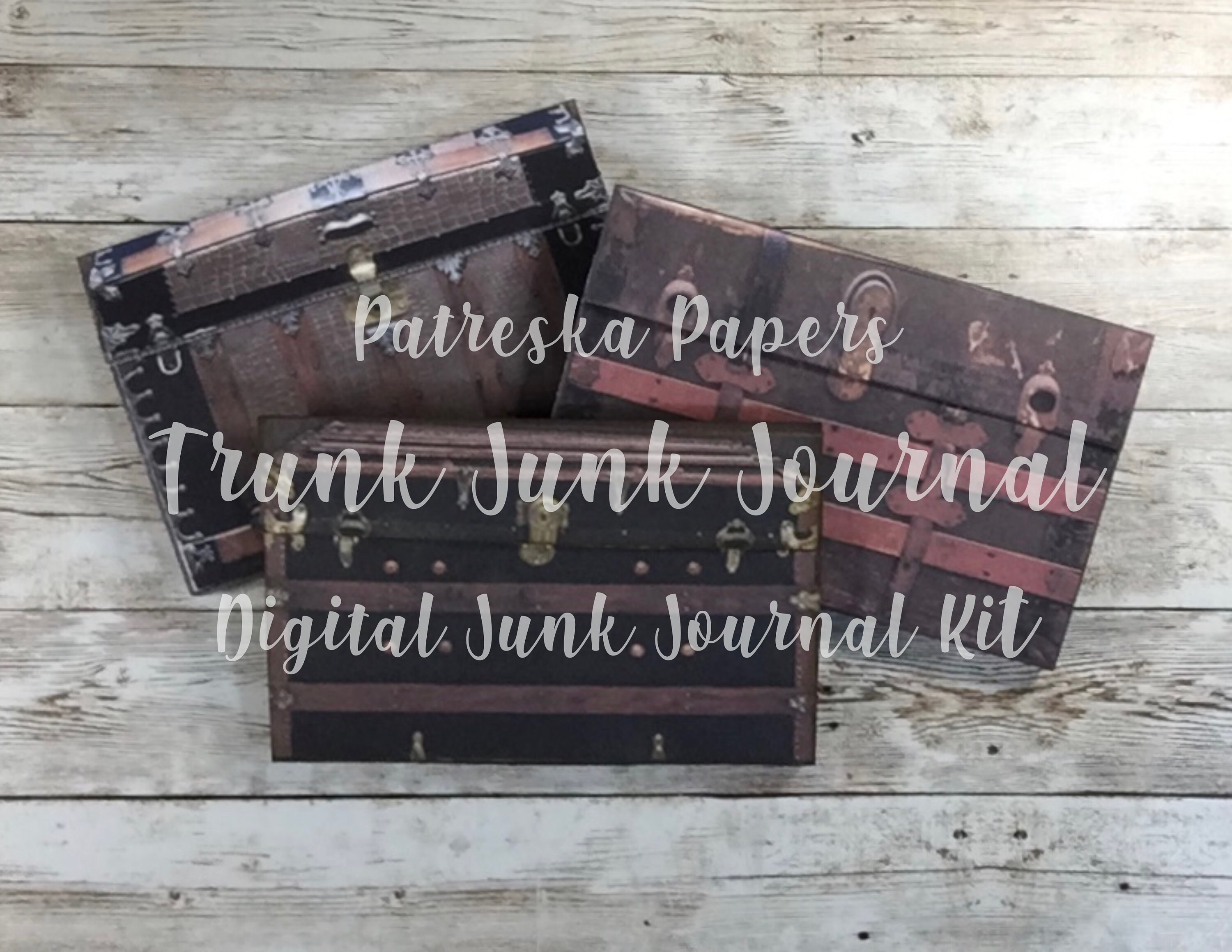 Trunk Junk Journal Booklet Digital Kit - Etsy