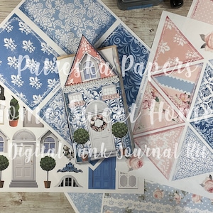 Home Sweet Homes Bluebird Buntstift Junk Journal Junk Journal Heft