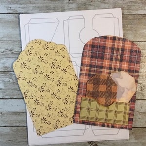 Tag and Pocket Template/Overlay Digital Kit for Junk Journals