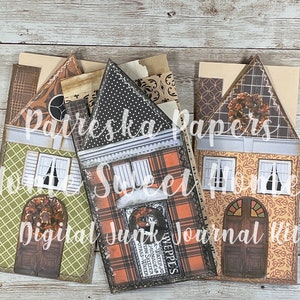 Home Sweet Homes Digital Kit #2 Herbst Halloween Thanksgiving Junk Journal Booklet
