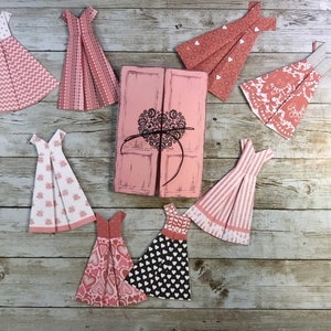 Kit numérique penderie chérie et petites robes en origami