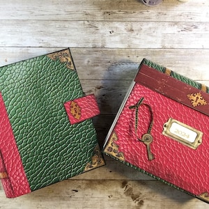 Mega Christmas Travelers Style Book y Christmas Accordion Chest Digital Kit - Organizadores navideños
