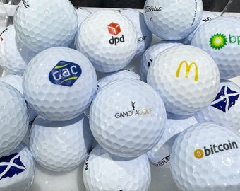 Personalisiertes Logo Golfbälle: Individuell gedrucktes Golf Geschenk
