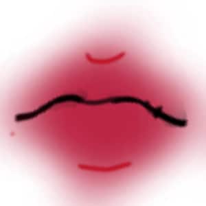 Lips Drawing Digital Design